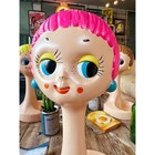 Twiggy Mannequin Vintage Retro Display Head Stand 15 3 In New Pink From Japan