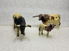 Schleich Long Horn Steer 11 Cm Long  Cow   Calf Figures