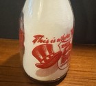 Rare One Quart Miller   s Milk Bottle Unusual Defense Bonds Graphics Top Hat Usa