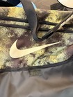 Nike Brasilia Large 60l Duffle Gym Bag Black green Camo Zip Closure