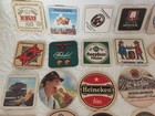 Lot Of 25 Different Vintage European Beer Coasters  Drink Mats Germany Ireland  
