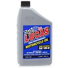 Lucas Oil Set Of 6 High Performance Sae 10w-40 Motorcycle Oil 1 Quart Bottles