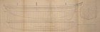 Rare 1861  draught Of An East Indiaman Of 1 000 Tons    Ship Design Drawing Plan
