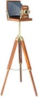 Vintage Old Film Wooden Camera W  Tripod Stand Floor Movie Prop Christmas Decor