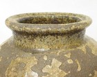 B0232  Real Old Japanese Tokoname Stoneware Vase W famous Appraiser s Signed Box