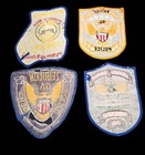 Vintage Used Georgia Police Patches - Whitesburg  Zebulon  Locust Grove  Shiloh