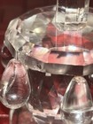 Shannon Crystal Judaica Hanukkah Dreidel Crystal Teardrops Paperweight Czech Rep