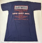 1993 Super Mario Bros Cast crew T-shirt   Lightmotive   Size S   Navy Blue