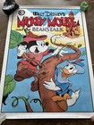 1986 Mickey Mouse And The Beanstalk Vintage Walt Disney Poster Carl Barks Nos