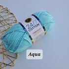 Lion Brand 24 7 Cotton Yarn  Choose Color