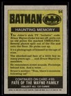 1989 Topps Batman Movie Trading Card  94 Haunting Memory