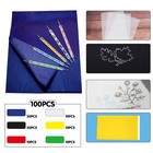 100 Sheets Carbon 8 3 X 11 7 Inches  100pcs Colored Transfer Paper