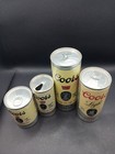 Vintage Coors Banquet Beer Can Lot-  Sizes 16oz 12oz Push Tab 8oz 7oz Great Set