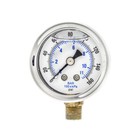 Liquid Filled Lower Mount Pressure Gauge With 1 5  Dial  0-160 Psi  1 8 male Npt