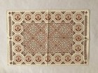 Vtg Current  Inc  Folk Art Fabric Placemats Nip Thistle Pattern Lot Of 2  1980   s