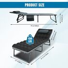Big Red Camping Sleeping Cot 5-position Folding Cot lounge Chair With Mattress