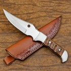 Rody Stan Hand Made D2 Steel Full Tang Skinner Hunting Knife-rose Wood- Gb-91