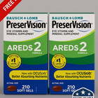 Pack Of 2   Preservision Areds 2   210 Count Eye Vitamin Mini Soft Gels