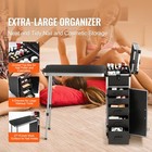 Professional Rolling Makeup Train Case Aluminum Manicure Table W  Speaker