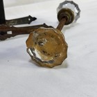 Antique Glass Door Knobs Mortise Lock Box Escutcheon Plates Hardware Salvage Lot