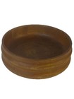 Vintage Hand Turned Wooden Bowl Shows Wood Grains Made Out Of Single Wood Piece