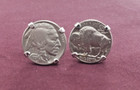 Indian Head Coin 1934 Cufflinks Sterling Silver - Silver Nickle Fine Jewelry