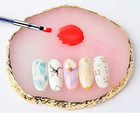 8 Pieces Designs Brushes For Nail Art Resin Palette Gel Design Nail Art Dotting