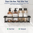 8 Pack Adhesive Bathroom Holders   Dispensers For Kids   Adults  Black