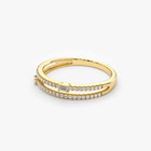 0 29 Ct Natural Round Cut Diamond Eternity Wedding Band Ring 14k Yellow Gold