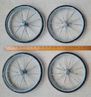  4  Vintage Baby Buggy stroller 10 5  Wire Spoke Hard Rubber Wheels 3 8  Hub