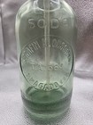 Vintage Soda Glass Siphon seltzer Water Bottle Green Aqua Argentina