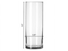 Libbey 9 5  Clear Glass Cylinder Vase