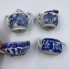 Vintage Miniature Childs Blue Willow Tea Set 4 Pieces Made In Japan