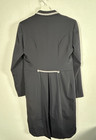 R j  Classics Xtreme Equestrian Show Dress Coat Size 4r Double Breasted Black