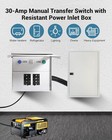 30amp Transfer Switch Kit With Multiple 50a  20a  30a  15a Circuit Breakers