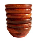 Wood Serving Bowl Simple   Elegant   Wooden Serving Bowl Set Of 6  Multipurpose
