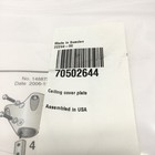 Nederman 70502644 Ceiling Cover Plate For Mounting Fx Dust fume Extraction Arm