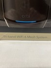 Netgear Orbi Tri-band Wifi 6 Mesh Router Rbk863sb-100nas 10gbs Black