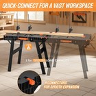 Folding Work Bench With Clamps   Power Strip Portable Work Table 34 w X 22 d