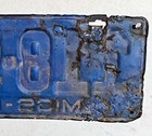 Rustic Vintage 1930 Ms License Plate   118-982 Original Paint Barn Find