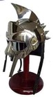 Medieval Gladiator Helmet  Steel  Spartan Warrior Mask With Crest  Roman Replica
