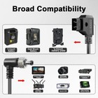 For Atomos Video Device Pix-e7 Dtap To Right Angle Locking Dc Coiled Power Cable