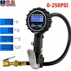 Digital Tire Air Inflator Pressure Gauge Meter Bike Car Truck Lcd Display 250psi
