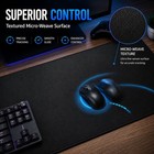 Ktrio Large Gaming Mouse Pad Desk Mat For Gamer  31 5  X 11 8   Black  Xl   E   