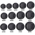 Universal Center Pinch Front Camera Lens Cap Cover Keeper String 37mm To 82mm