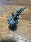 Vintage Bronze Hindu Goddess Statue     Multi-armed Deity     Seated On Pedestal