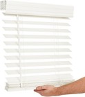 Sophisticated 2-inch Faux Wood Blinds - 46x60  Cordless  Room Darkening Solution