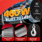 Electric Hoist 440 Lbs 110v Wire Rope Winch Remote Control 38ft Lift Etl Listed