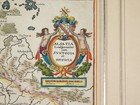 Rare Early Antique Map 17th C  Alsatia Willem Blaeu Mercator C 1635 Hand Colored