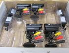 4 pics Wired  Surveillance Ir Cameras   4x Power Supply New